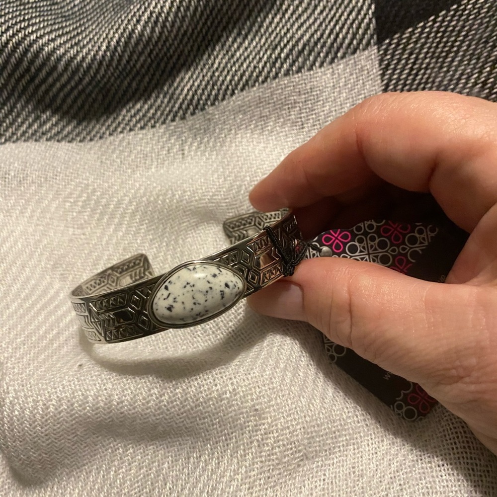 Paparazzi Silver Bracelet with Intricate Design
